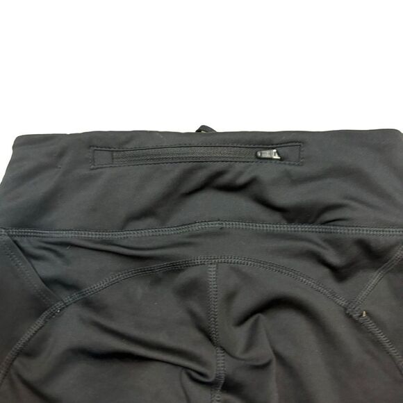Ladies Nike Dri-Fit Black Full Length Leggings with Mesh Inserts on Back Size XS - Picture 4 of 11